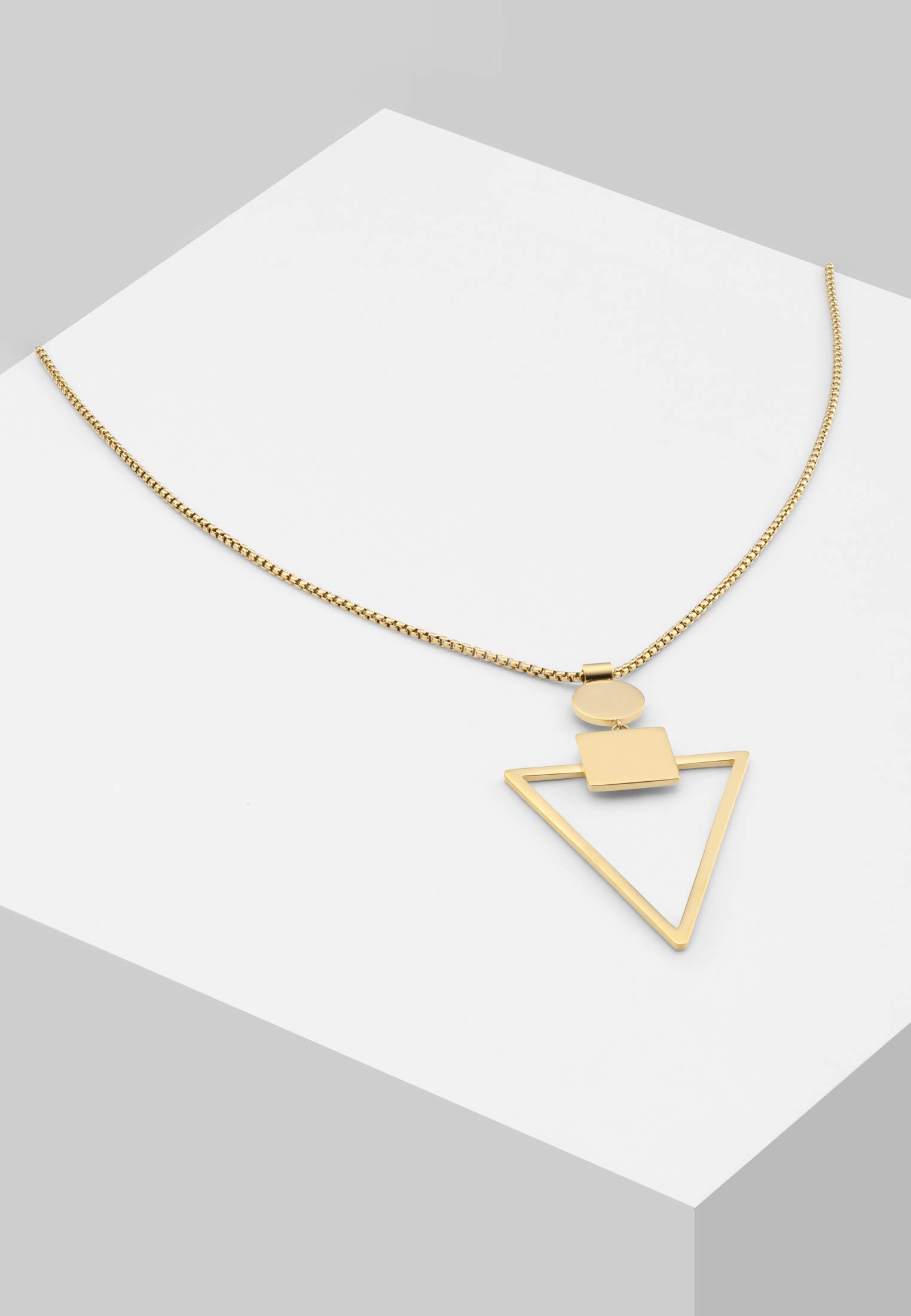 LIEBESKIND BERLIN Damen-Ketten mit Anhänger & Anhänger Edelstahl LJ-0284-N-80, gold