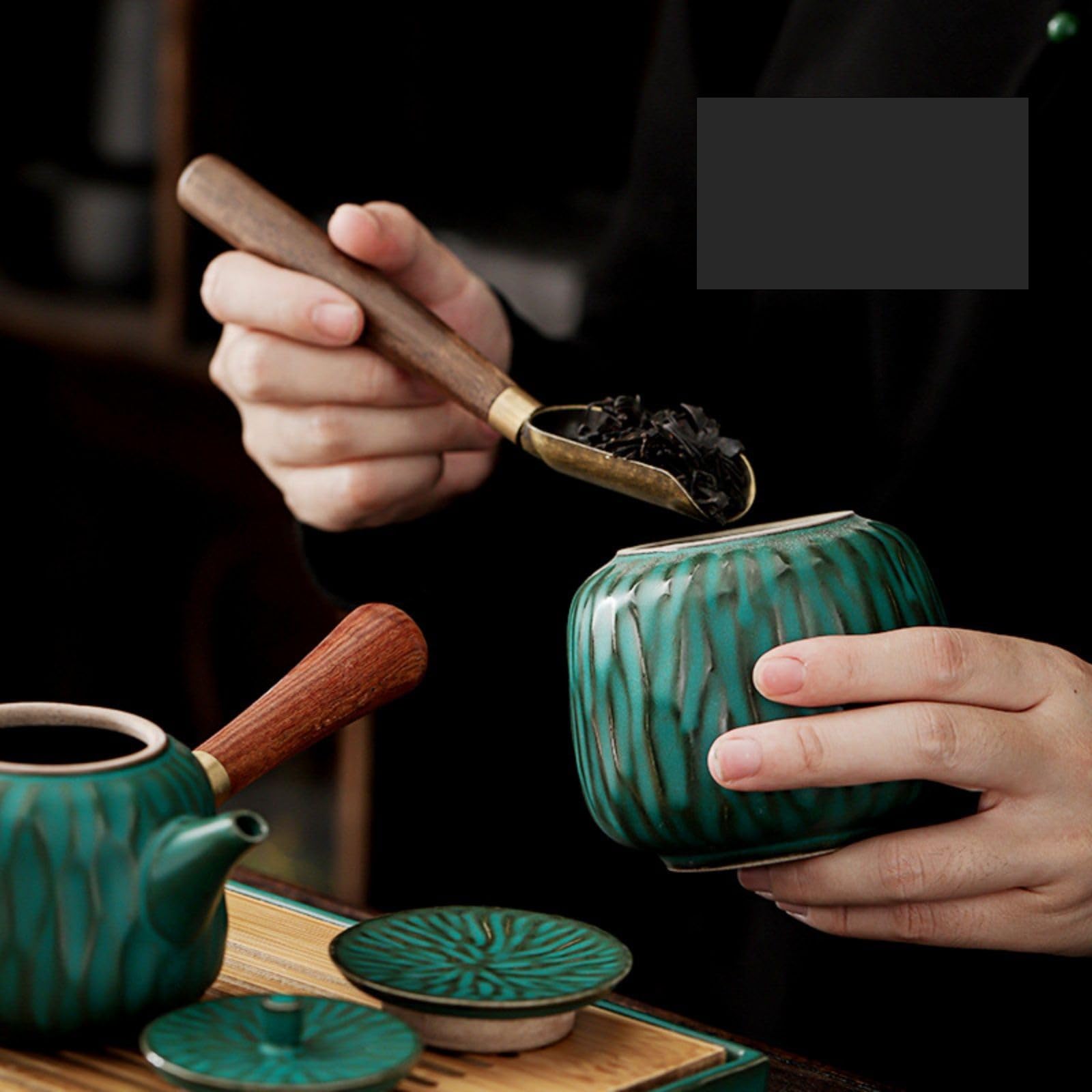 Keramik-Teekanister Keramik Langlebig Licht Luxus Business Vintage Teekanne für Kaffee, Gewürze
