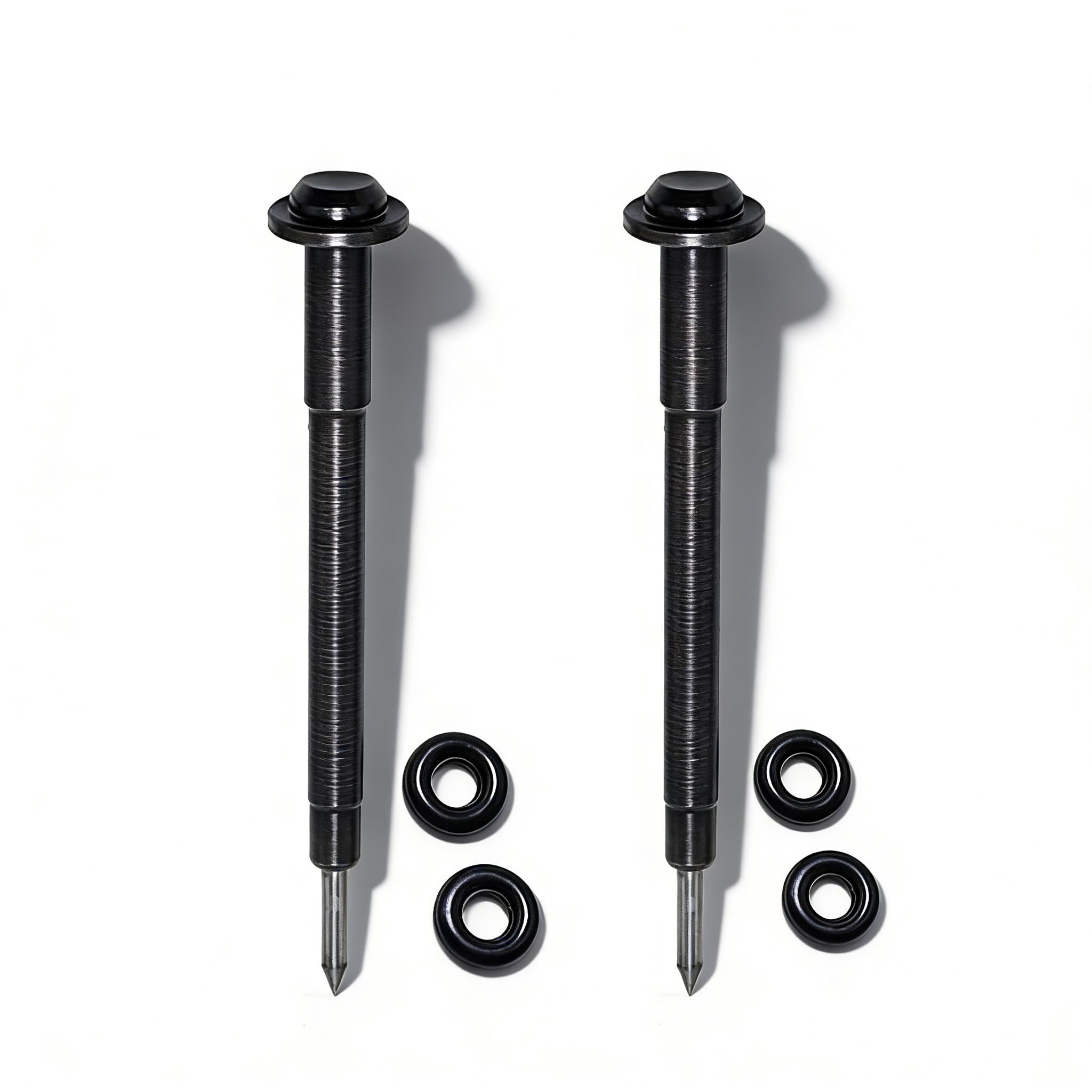 2 Pack Air Scribe Pen Pneumatic Engraving Pen with 4 Extra O-Rings, Precision Tip Concrete Engraver Pencil for Glass, Ceramics, Metal, Stone Engraving Tool Parts