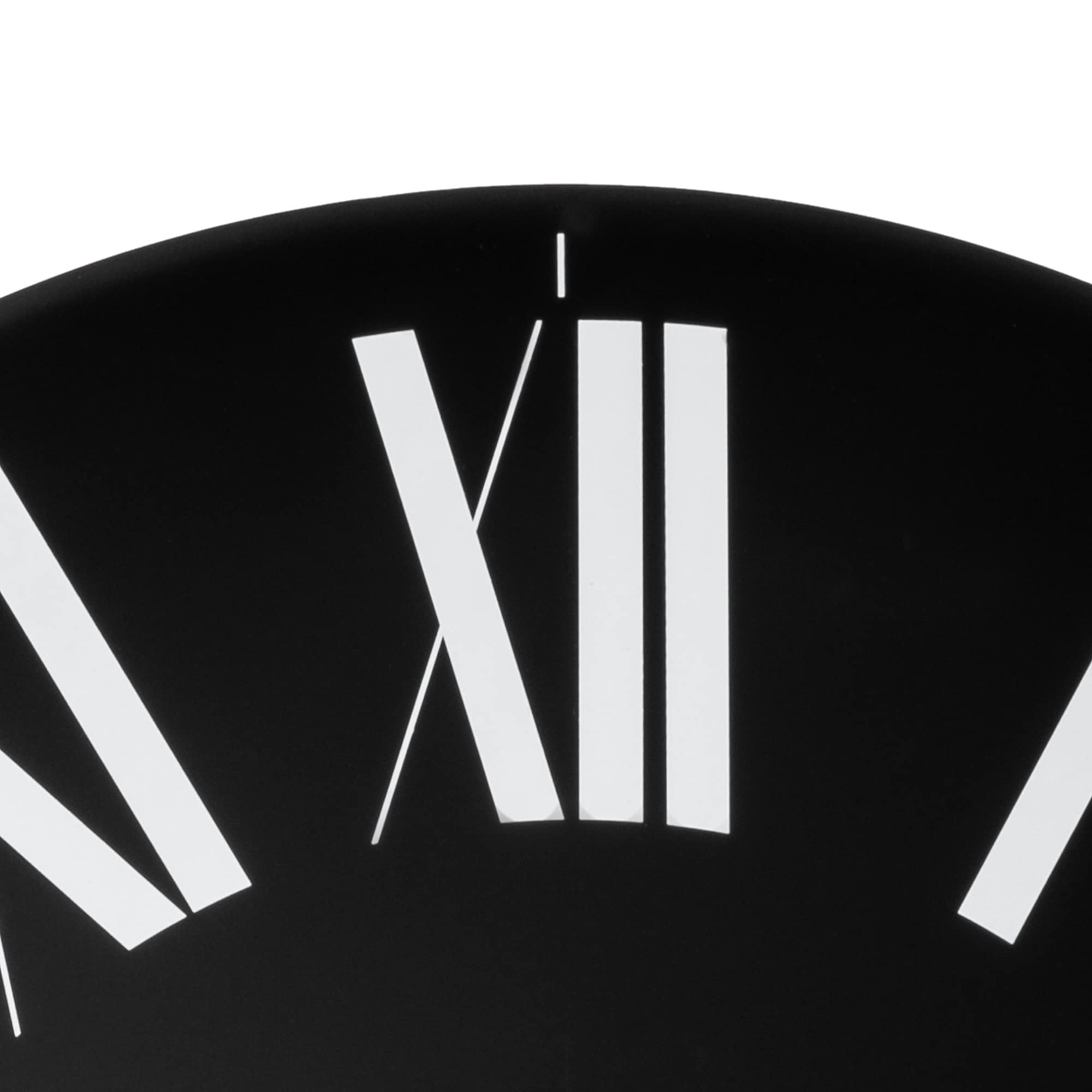 Alessi Firenze 12 B- Reloj de pared (plástico ABS, mecanismo de cuarzo), color negro