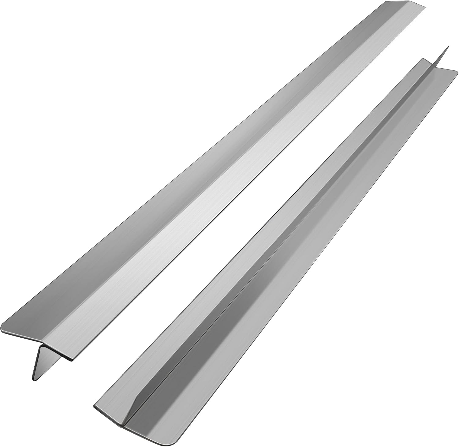 2 Pack Stainless Steel Stove Gap Cover,Heat Resistant Metal Side Gap
