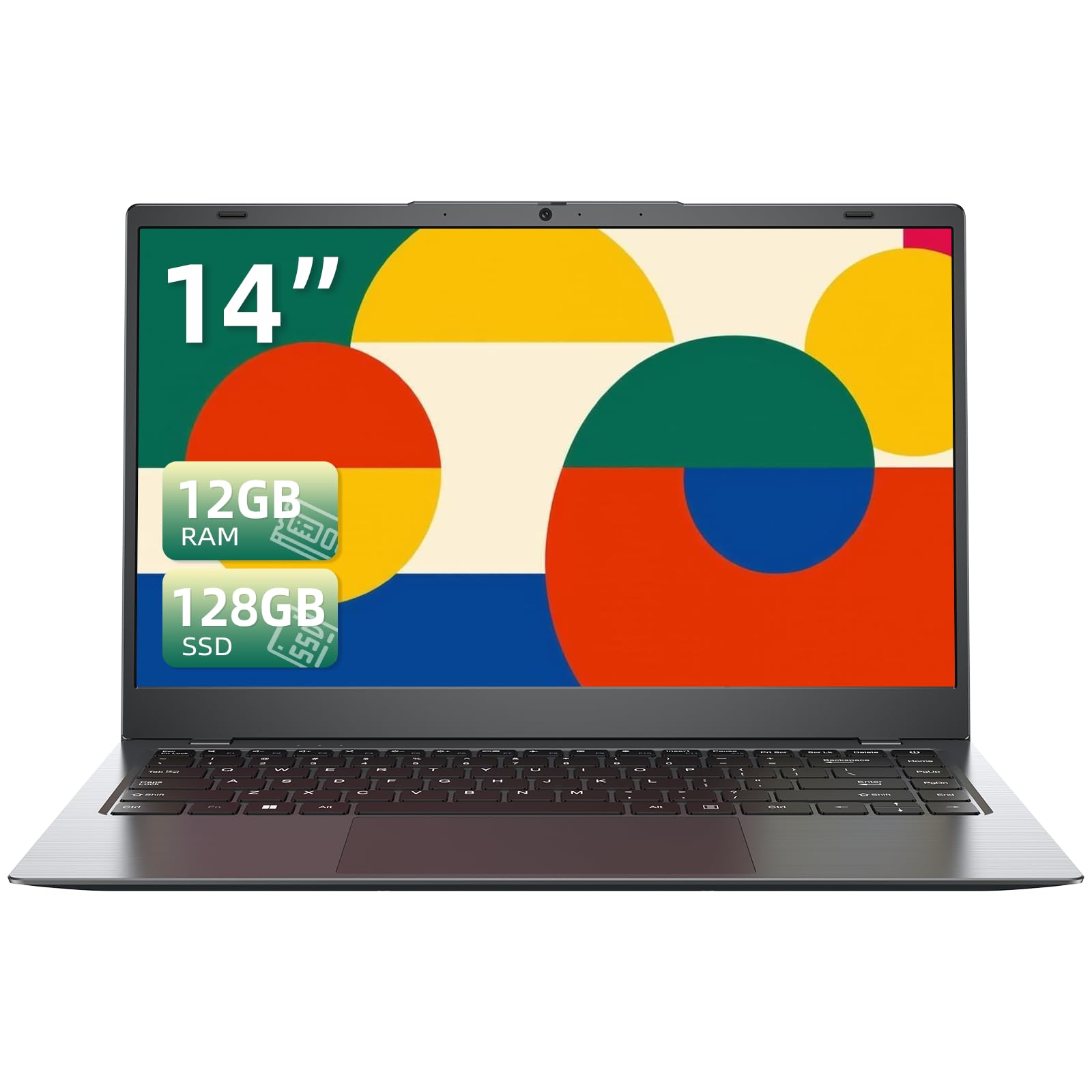 KINOBUC 14 Inch Laptop 12GB RAM, 128GB SSD, Pentium Gold 6500Y up to 3.4GHz | Portable La…