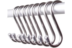 GCA 10-Pack S-Shaped Stainless Steel Hooks: Elevate Your Storage and Organization Needs