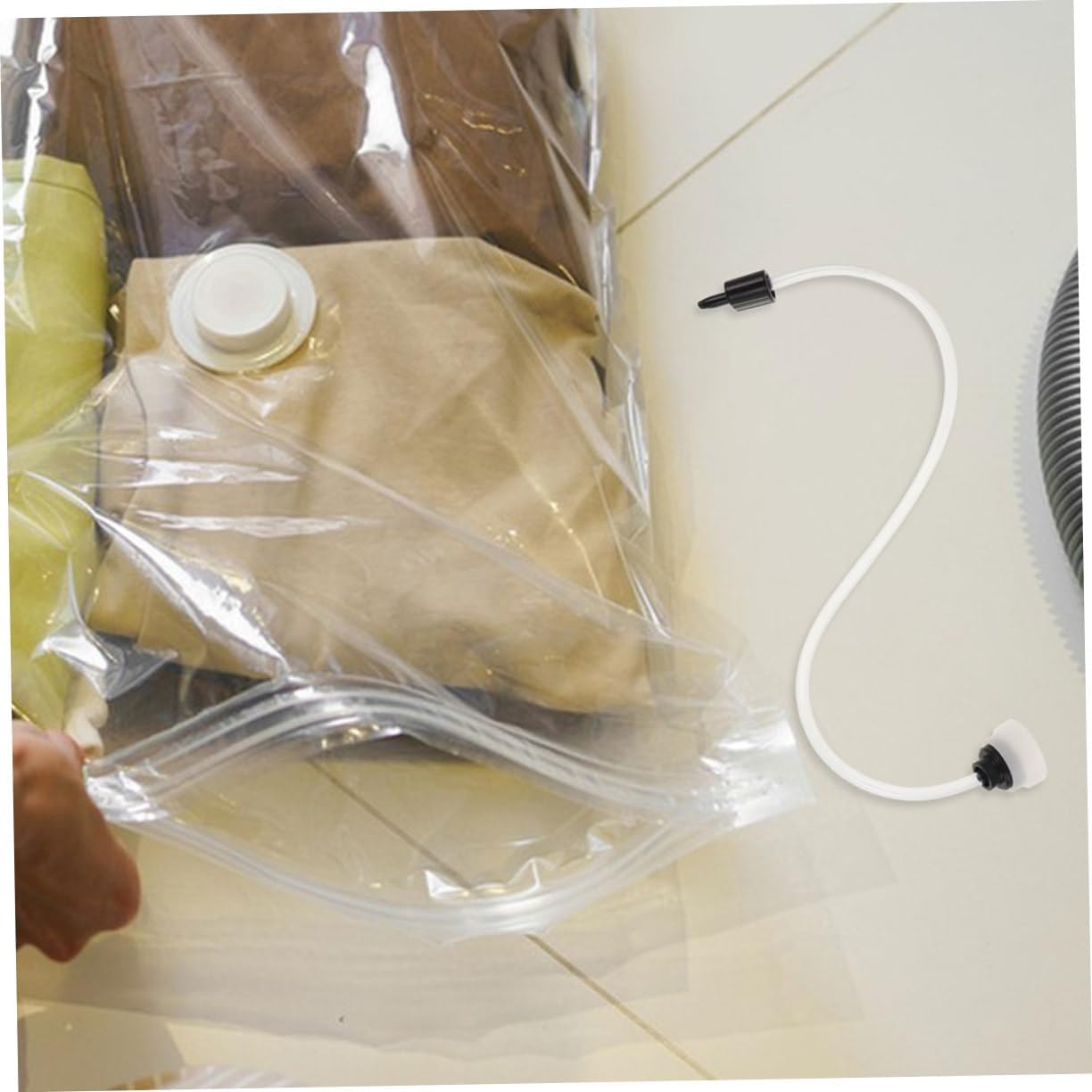 4pcs Vacuum Sealer Accessory Hose Kit Flexible Vacuum Tubing for Kitchen Food Storage Compatible Most Sealers Air Hose Replacement for Efficient Packing