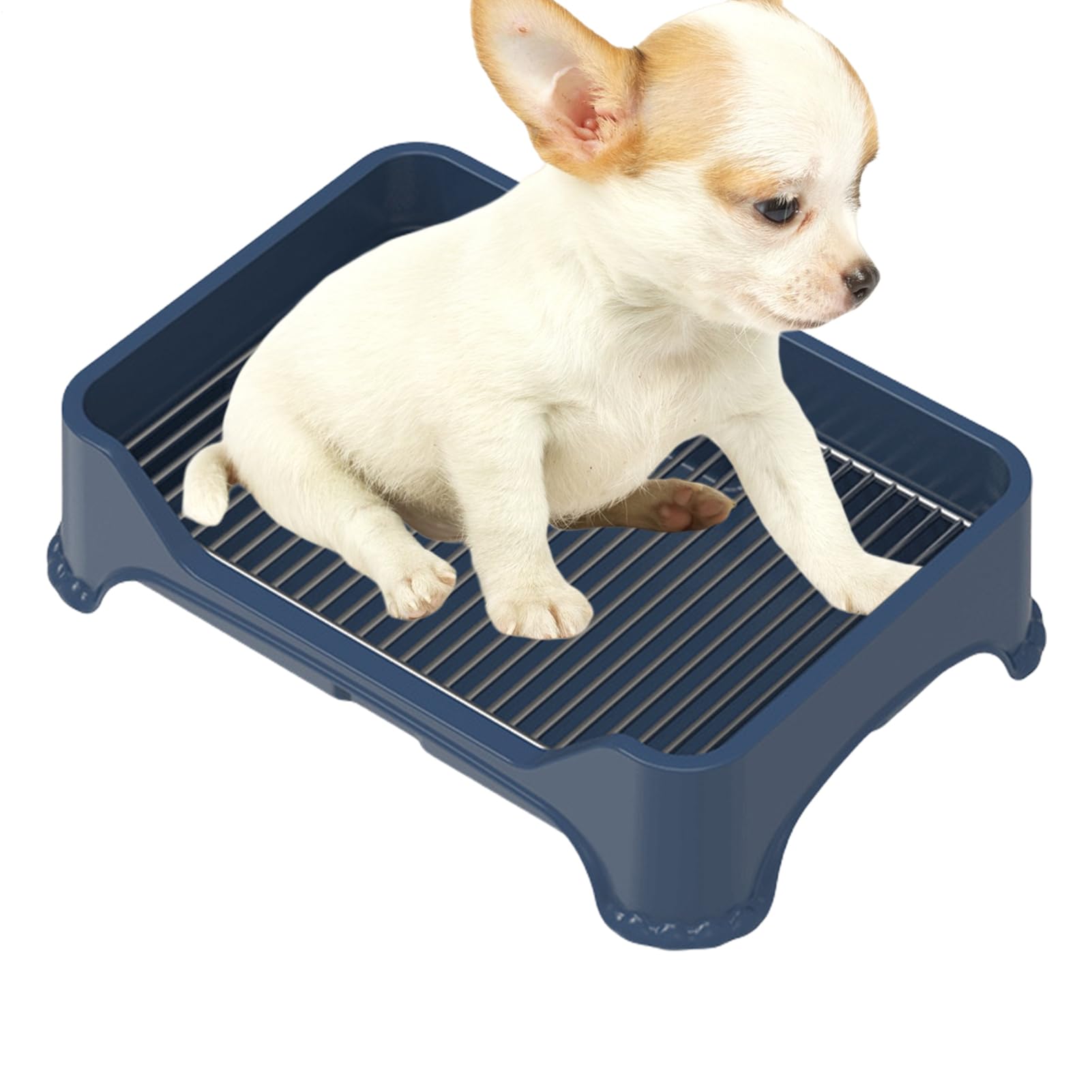 Servizi igienici per cani - Servizi igienici per cuccioli in acciaio inossidabile | Vassoio per vaso portatile per interni per cani, WC per cani da toeletta, tappetino antipasto, vassoio P