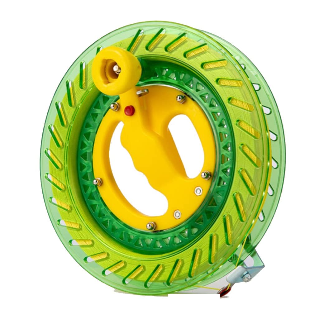 Ruleta de Cometas, Carrete de Cometas portátil, Rueda de Cristal con rodamientos Grandes antirretroceso, Ideal para niños y Adultos (22 cm)