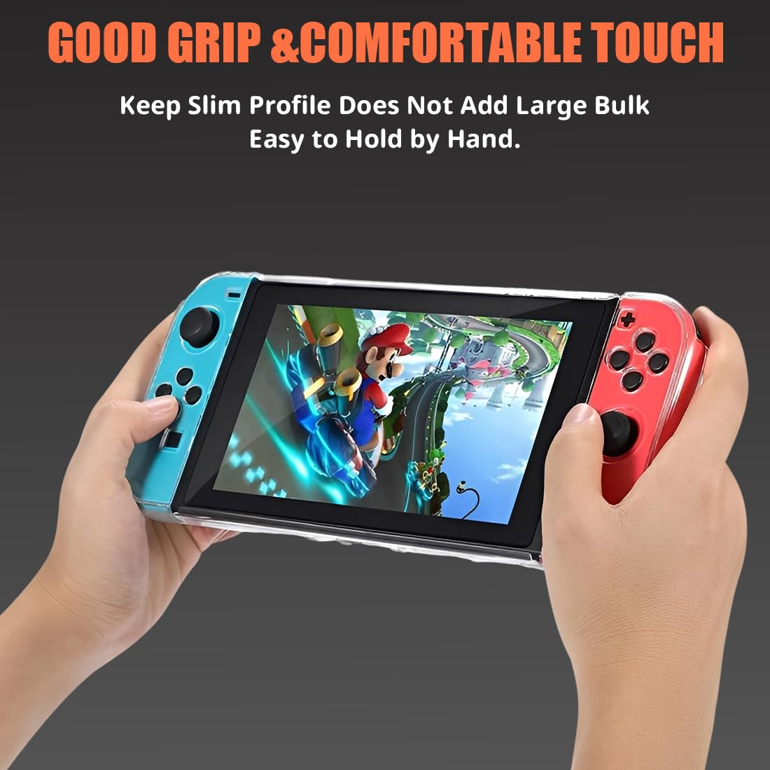 GXGM 1 Pcs para Funda Nintendo Switch 2 Transparente de TPU,Utilizado para Juegos Switch 2 Funda,Funda Protectora Rígida para PC,Carcasa Dividida