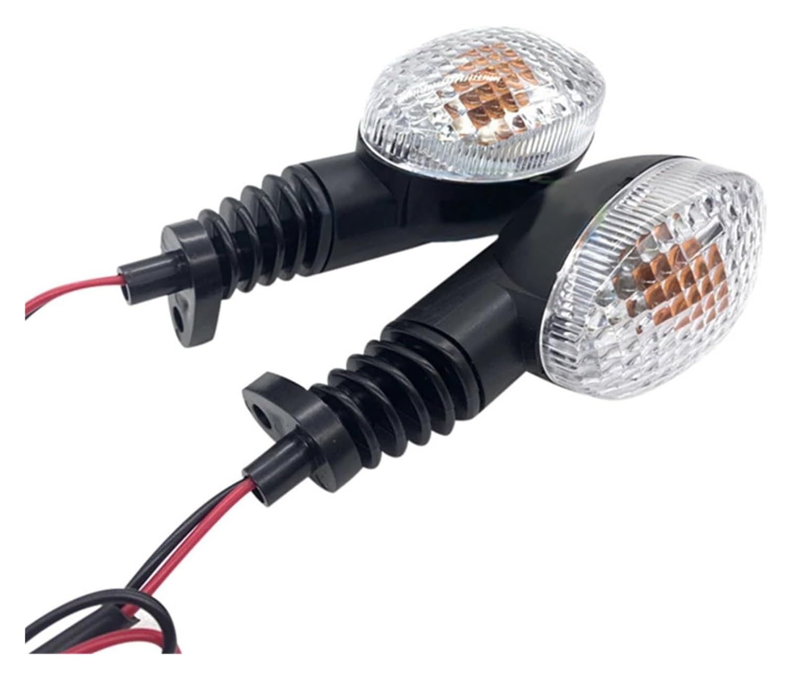 Indicatore di direzione Moto per Ninja per 250R per KLX250S Moto Indicatore di Direzione Luci Lampeggianti(Transparent)
