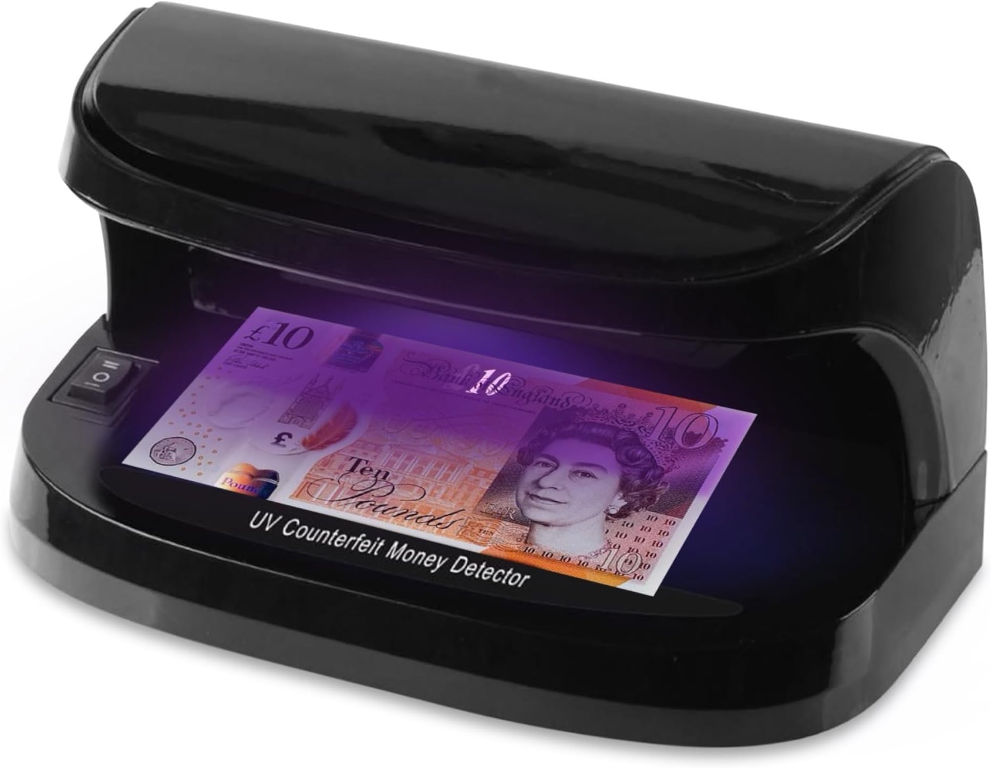 Counterfeit Money Detector - UV LED Light Fake Counterfeit Money Detector for All Businesses - Note Checker Easily Spots Fake Money Notes - Money Checker to Test ID Authenticity - British Brand