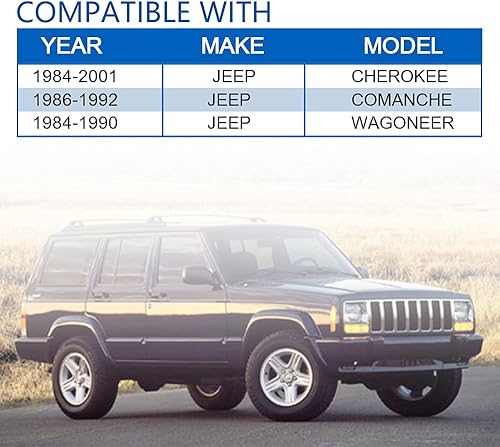 Miniatura 6 de HARUMA Conjunto de control de puerta Conductor delantero o pasajero para Jeep 1984-2001 Cherokee 1984-1990 Wagoneer 1986-1992 Comanche 924148