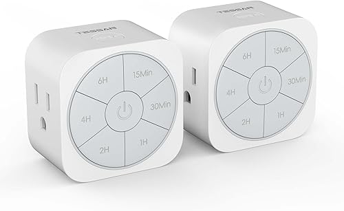 Miniatura 7 de Toma de temporizador para interiores, temporizador de salida eléctrica de cuenta regresiva de hasta 6 horas, temporizador de repetición de enchufe