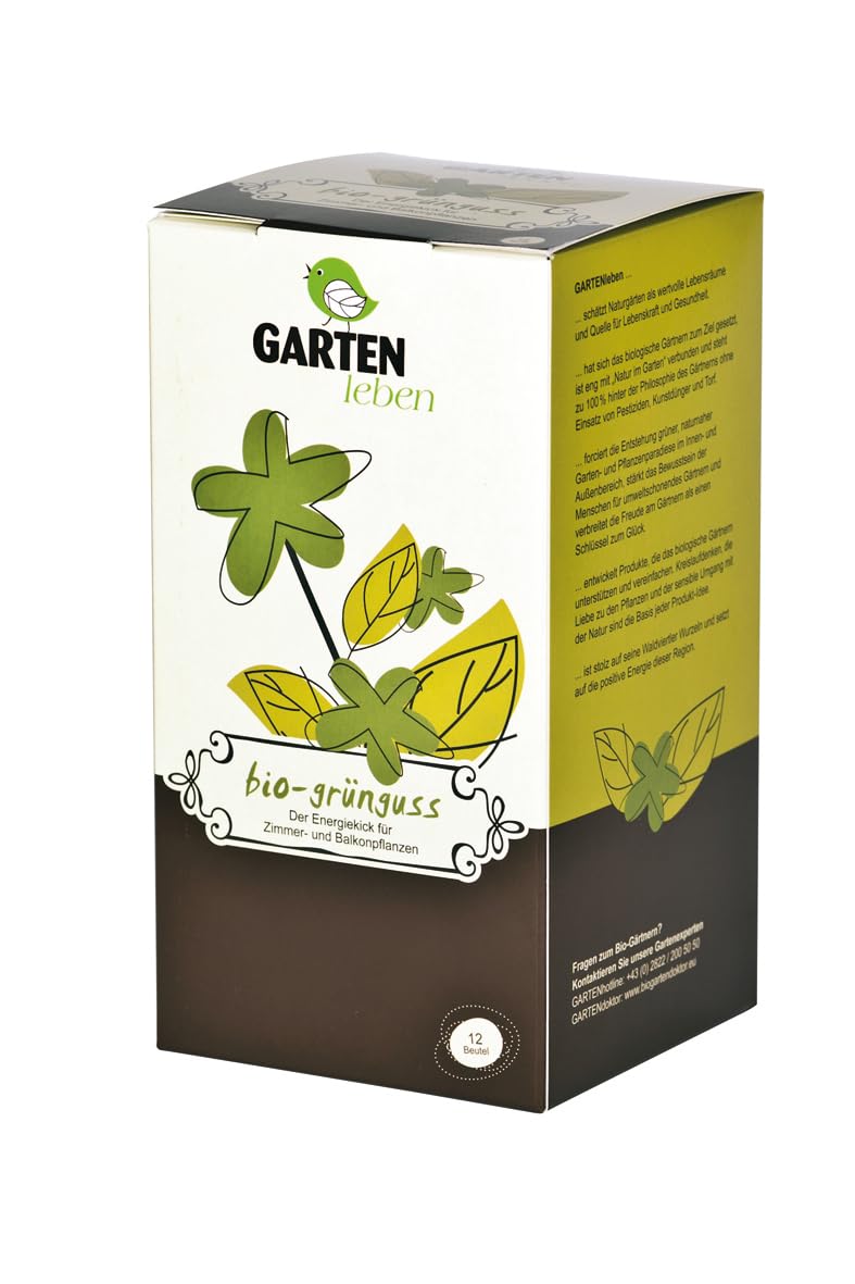 Gartenleben Grünguss Bio-Dünger Mit Natürlichen Mikroorganismen für 120 l (12 Beutel)