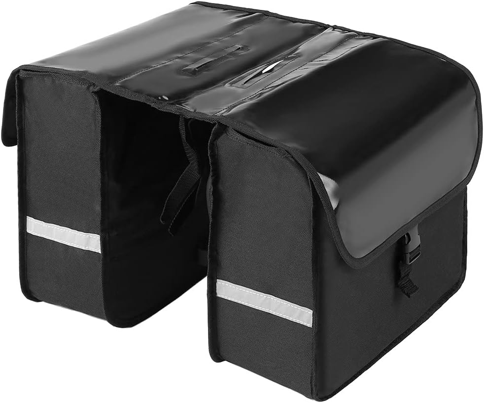 28l Water Resistant Bicycle Rear Seat Bag Rack Trunk Pannier Side Travel Tail