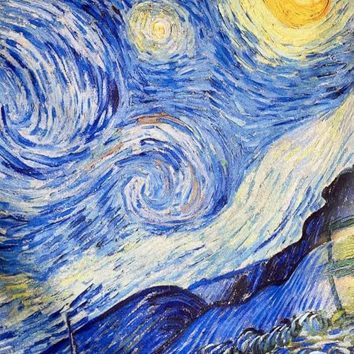 Vincent van Gogh Art Scarf. Starry Night, Sunflowers, Irises & Bedroom Design. Colorful Artistic Wrap Gift for Art Lovers, Artistic Gift for Her3