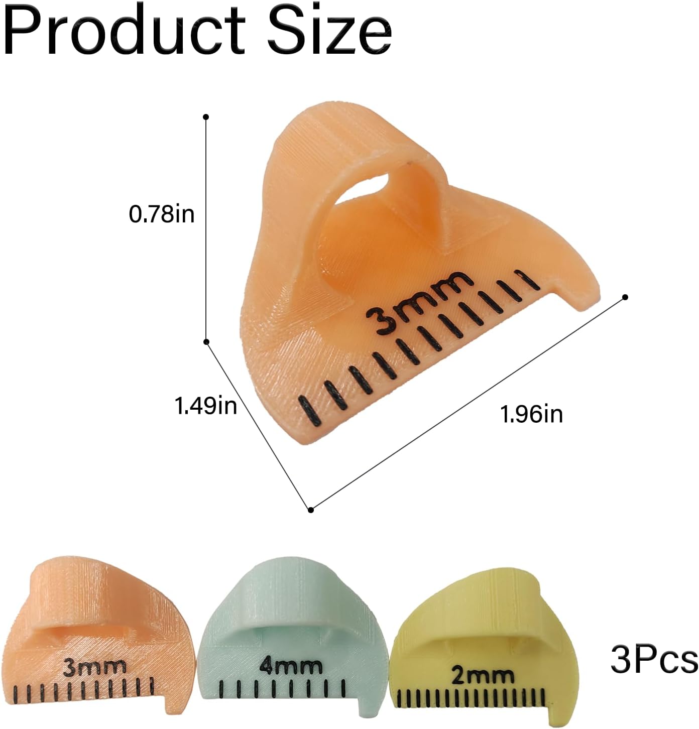 Finger Sewing Ruler | Easy Stitching Tool & Quilting Templates| Hand Stitch Spacing Tool for Even & Consistent Stitches | DIY Sewing Guide for Patchwork, Mending, and Embroidery（3 Sizes ）