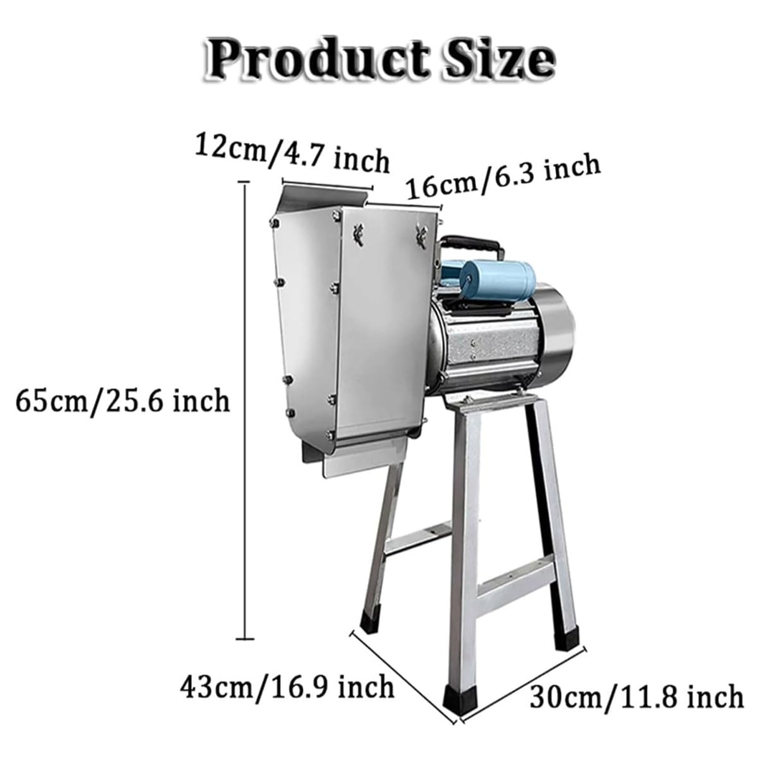 Presse-purée Commercial en Acier Inoxydable, broyeur à légumes sur Pied de 1 100 W avec Moteur en cuivre Pur, rendement de 100 kg/h, Gain de Temps, pour Pommes de Terre, radi(