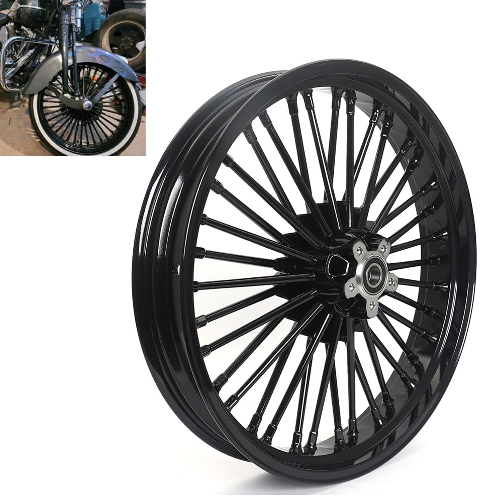 Amazon.com: TOFR 21x3.5 Front 17x6.0 Rear Wheels Rims Fat Spoke
