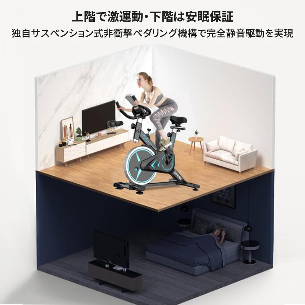 Amazon.co.jp: フィットネスバイク トレーニングバイク エアロバイク