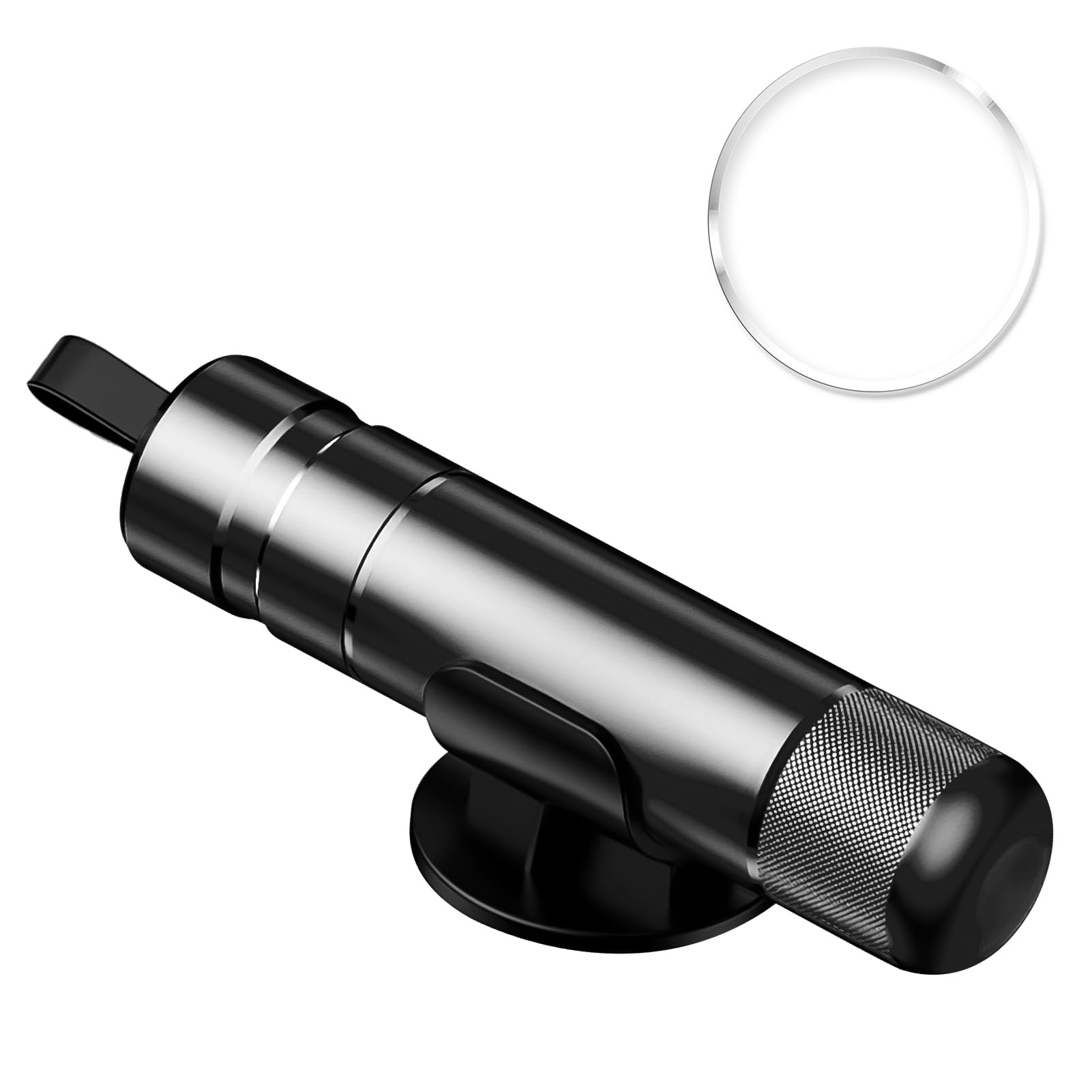 Safe Hammer Glass Breaker with Holder, Portable Mini Car Window Escape Tool for Car Home Travel, 2-in-1 Safety Hammer Seat Belt Cutter, Escape Tool for Emergency Rescue/Lifesaving/Disaster (Black)