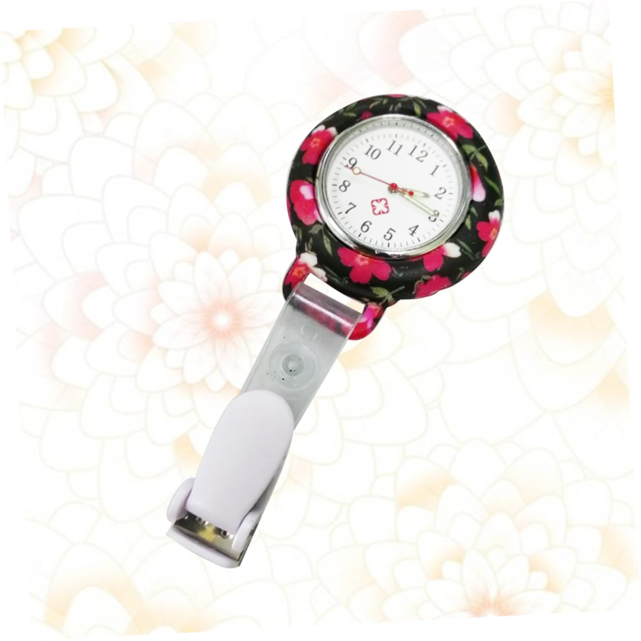 SOIMISS 3stücke Ethnic Flower Watch Tragbare Silikon Taschenuhr Für Präzise Zeitmessung Langlebig Und Stilvoll Für Pflegekräfte