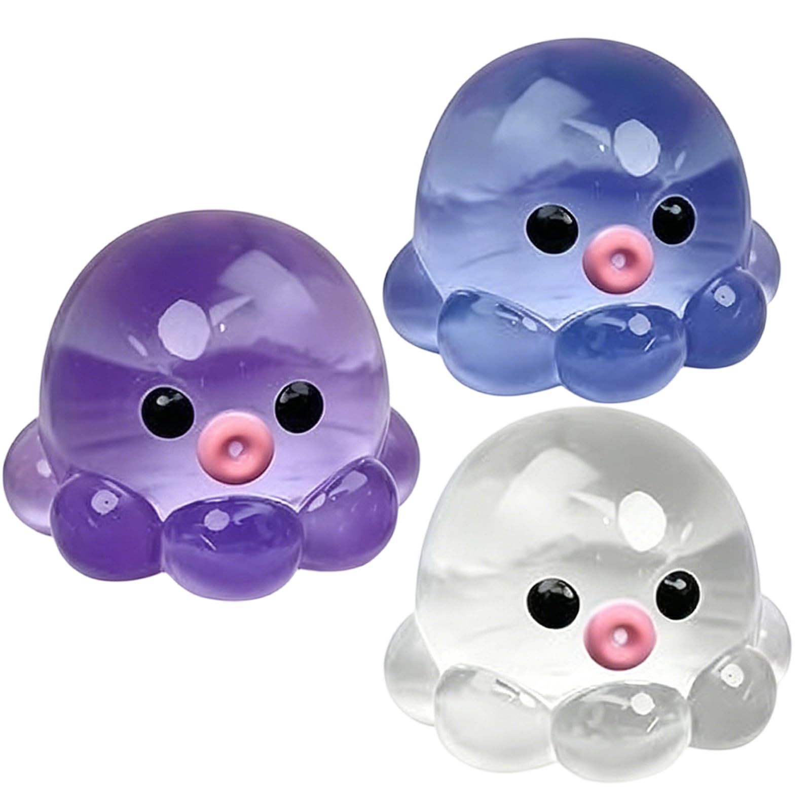 3pcs Octopus Squishy, Sensory Tool, Squishy Octopus and Fish Squishy Collection for Classroom and Office Use, Portable Design