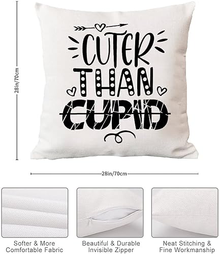 Miniatura 6 de Funda de almohada más bonita que Cupido funda de almohada romántica para el día de San Valentín boda compromiso rústico decoración del hogar sofá