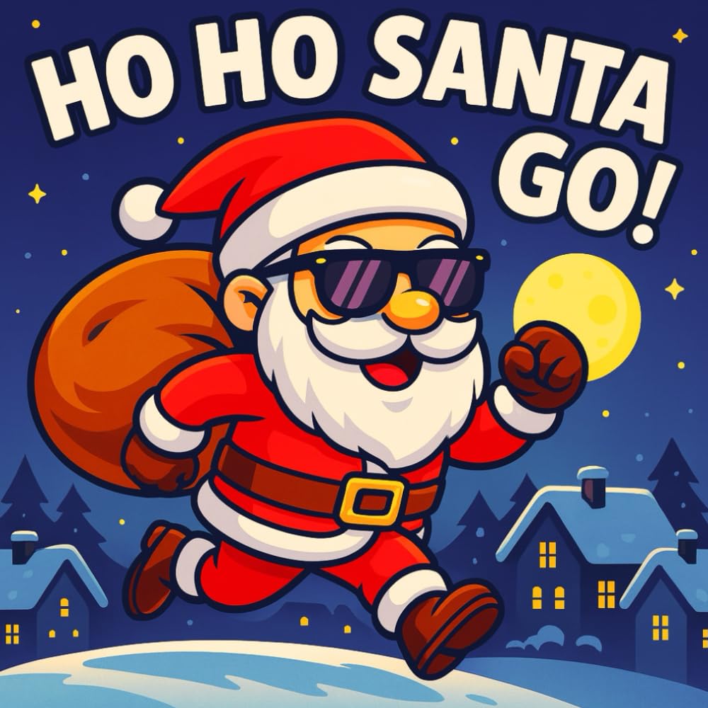 Ho Ho Santa Go!: A Silly, Action-Packed Santa Adventure Full of Christmas Magic, Snowy Fun, Reindeer Laughs, and Elf Surprises for Kids, and Holiday Joy