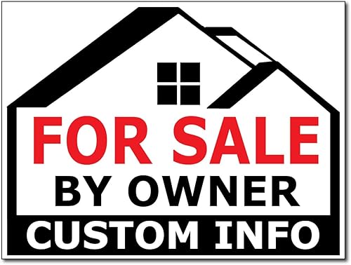 Letrero personalizado para patio de 18 x 24 pulgadas, resistente a la intemperie, doble cara, con estacas de metal en H incluidas, por Moonlight4225