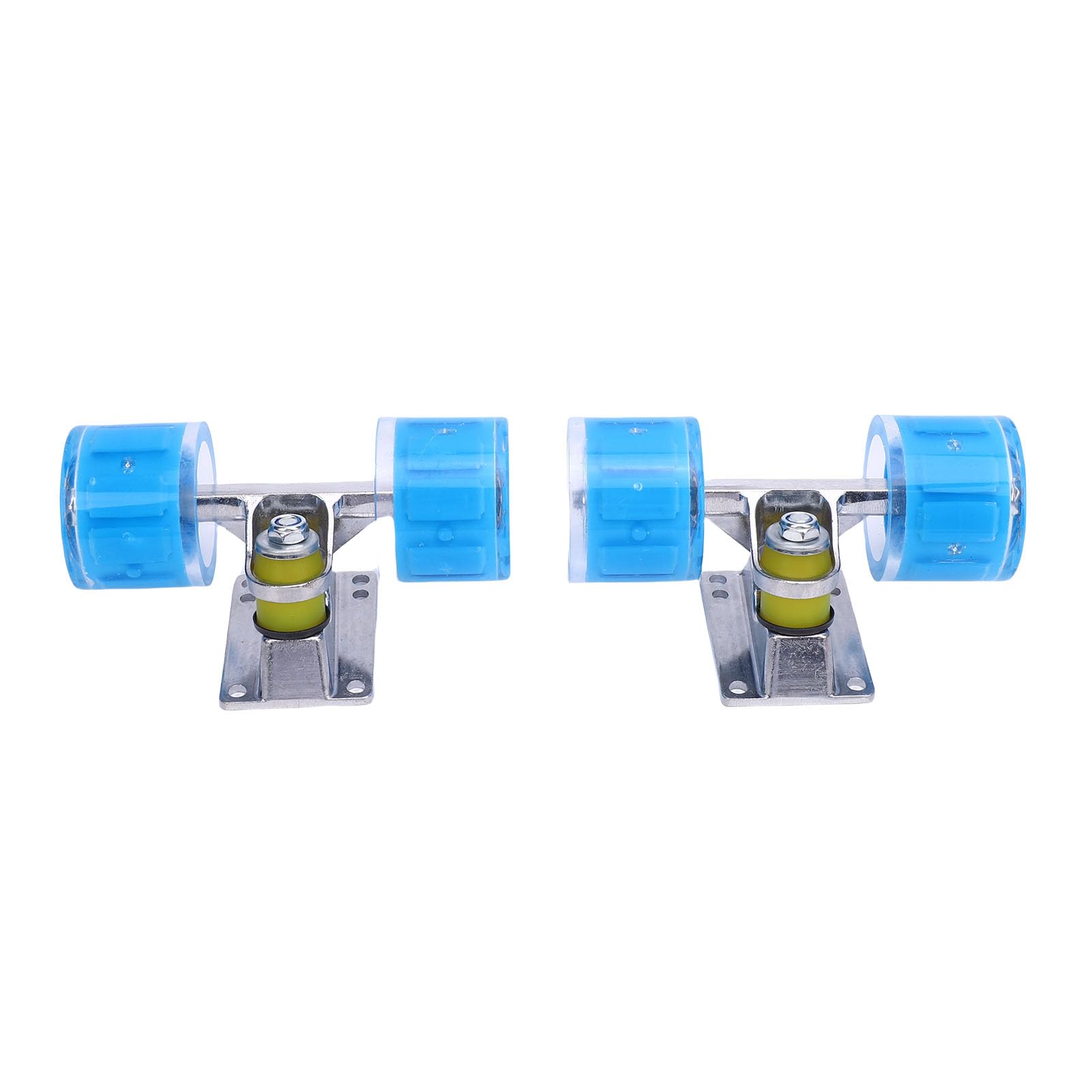 Fockety -Achsen, Aluminiumlegierung, 1 Paar, 55 X 45 Mm, Rollen-Set, Rollen-Kombi-Set, 3,2-Zoll-Achsen-Rollen-Kombi-Set für Cruiser (Blue)