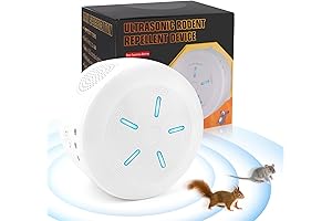 Ultrasonic Squirrel Repeller, Mice Repellent Indoor, 360° Squirrel Repeller with 9 Strobe Lights