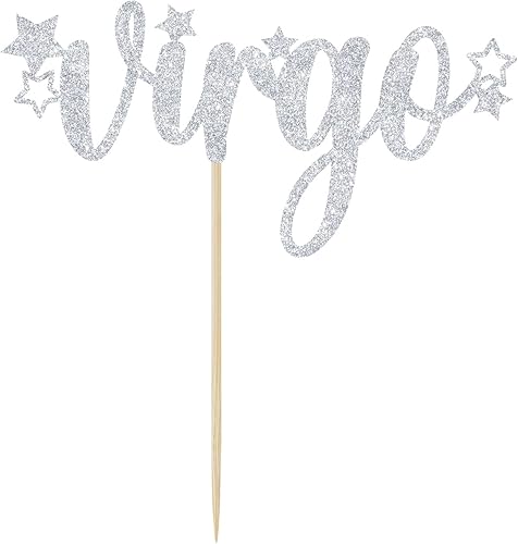 Miniatura 4 de Decoración para tartas de Virgo, decoración de fiesta de cumpleaños Virgo, decoración de fiesta del zodiaco, decoraciones de cumpleaños de