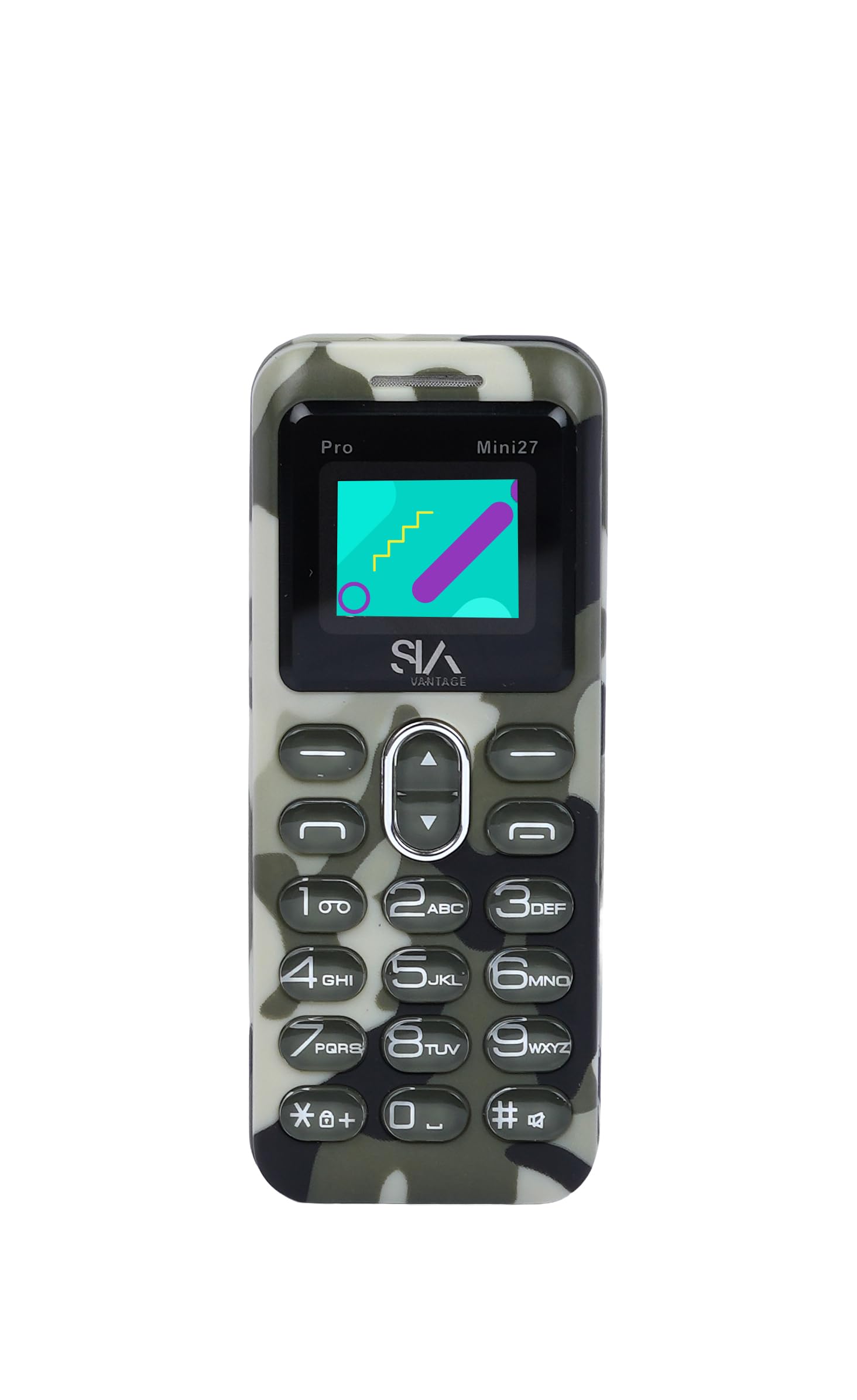 Latest PRO Mini 27 Finger Size Dual Sim |Keypad Mobile| with 0.66" Display| BT Dialer | Finger Phone| Voice Changer | Auto Call Recording |BigBattery |FM | Feature Phone | Army-image-9
