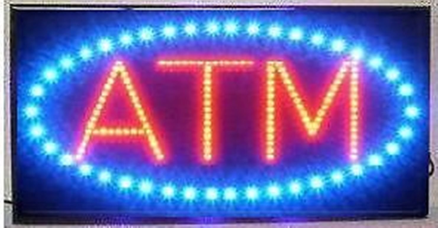 led neon light open sign with animation on/off and power on/off two switchs for business by"e onsale" (atm b86)