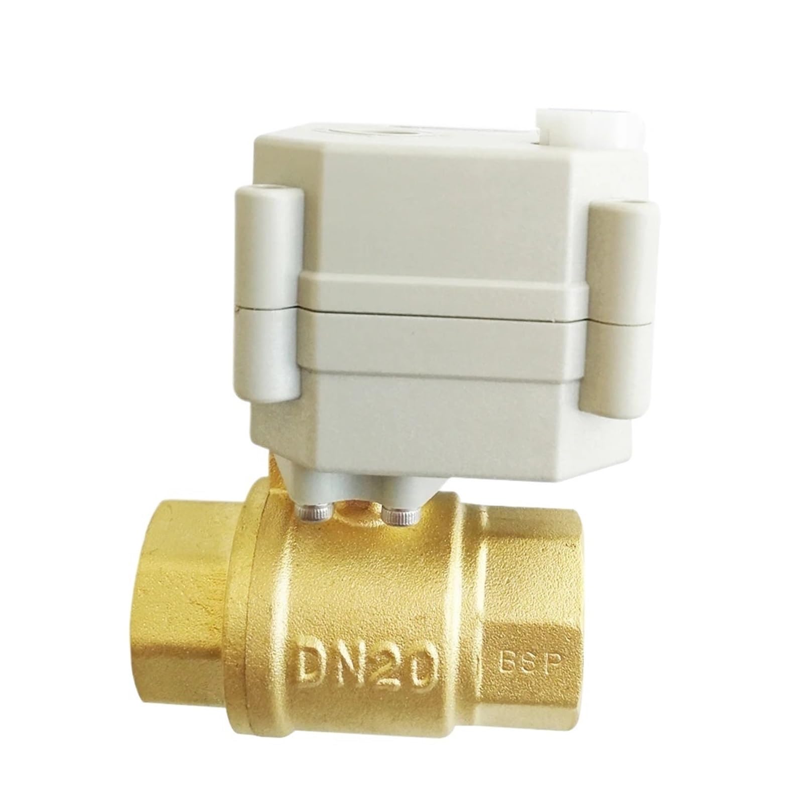 MXXDMOPD 3/4'' Full Port Power-Off Reset Electric Valves Metal Gears AC/DC12V-24V DN20 Shut Off for High-Viscosity Fluid