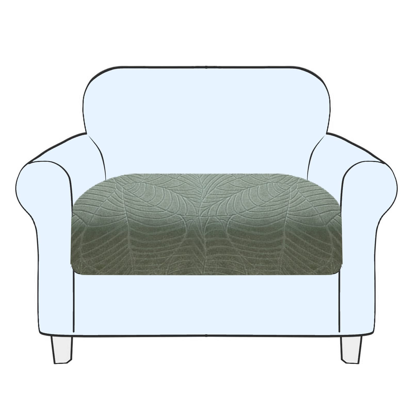 SHUOJIA Sofa Seat Cushion Cover, Stretch Sofa Seat Cover, Cushion Covers Non-slip