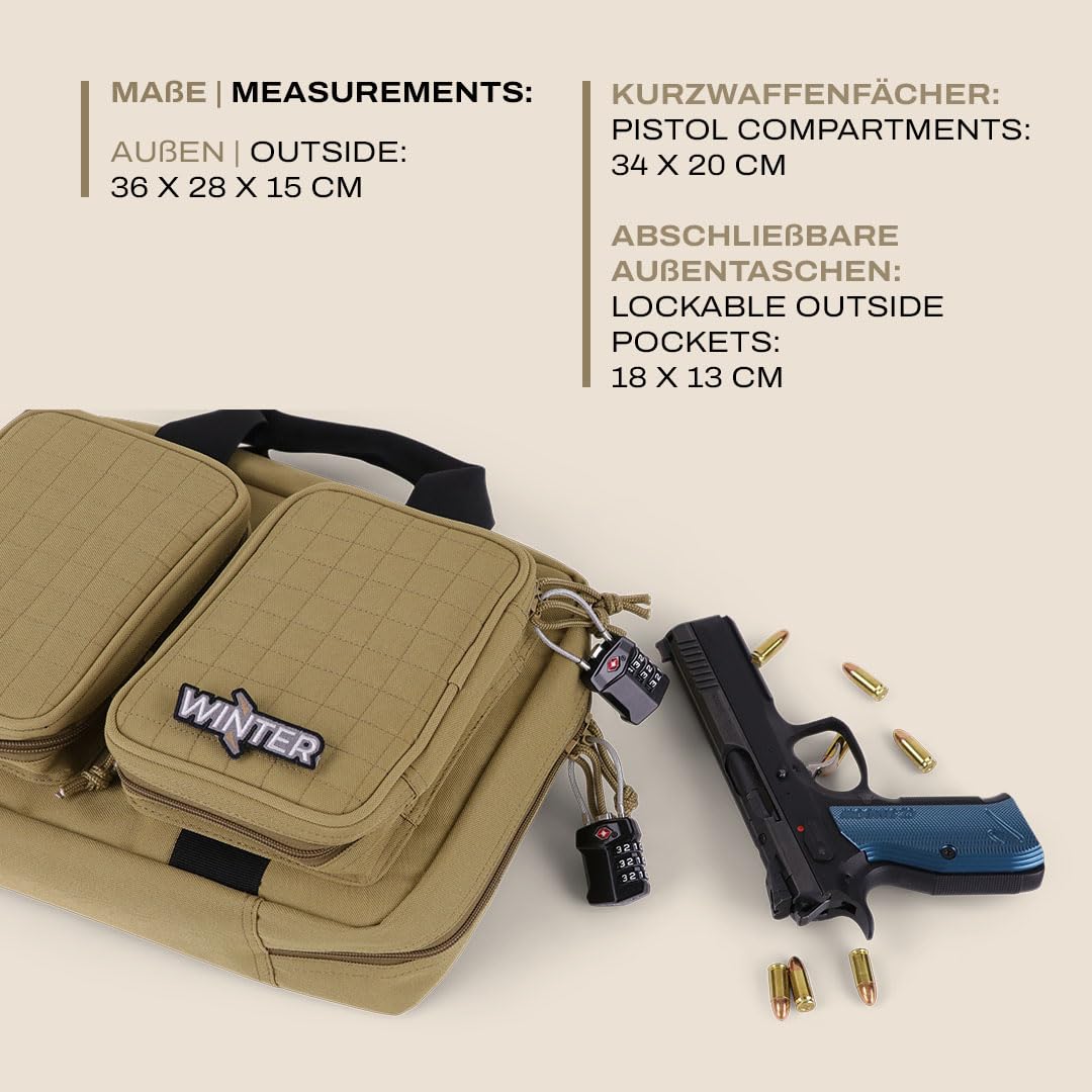 Pistolentasche für 2 Pistolen