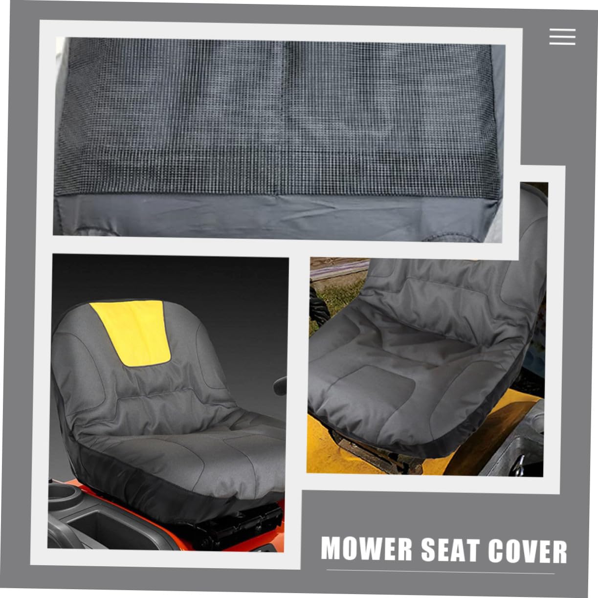 TOYANDONA Funda Protectora para Asiento de Cortacésped Resistente al Polvo y Arañazos Cubierta para Tractor y Maquinaria Agrícola Funda Antideslizante para Exteriores