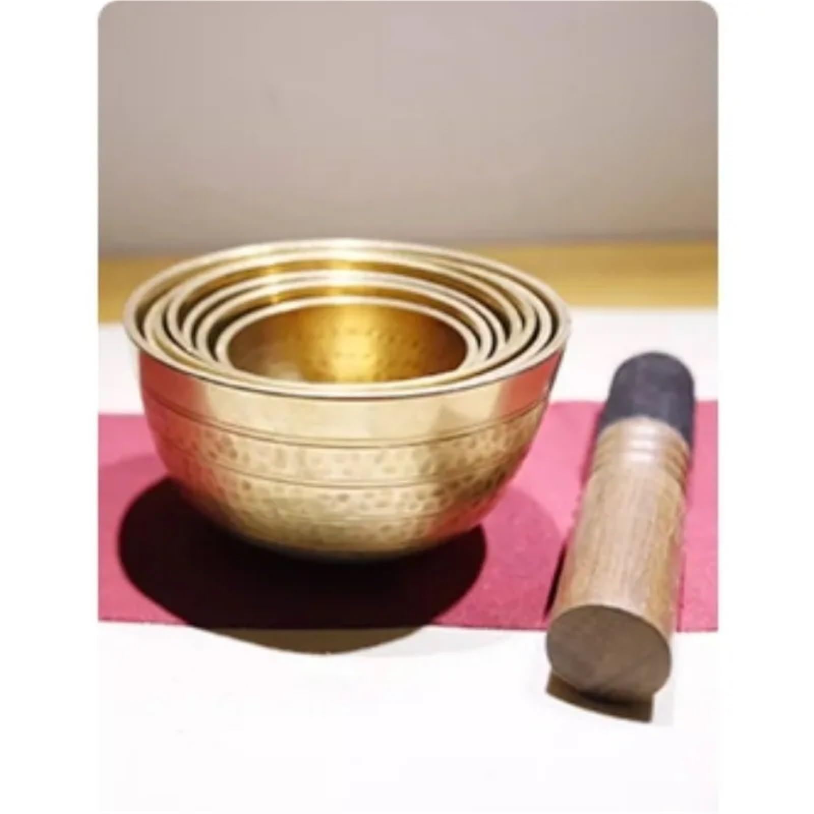 Set di campane tibetane Set di 7 ciotole sonore Buddha fatte a mano, strumento guarigione sonora, ciotola tibetana, accessori for meditazione e yoga