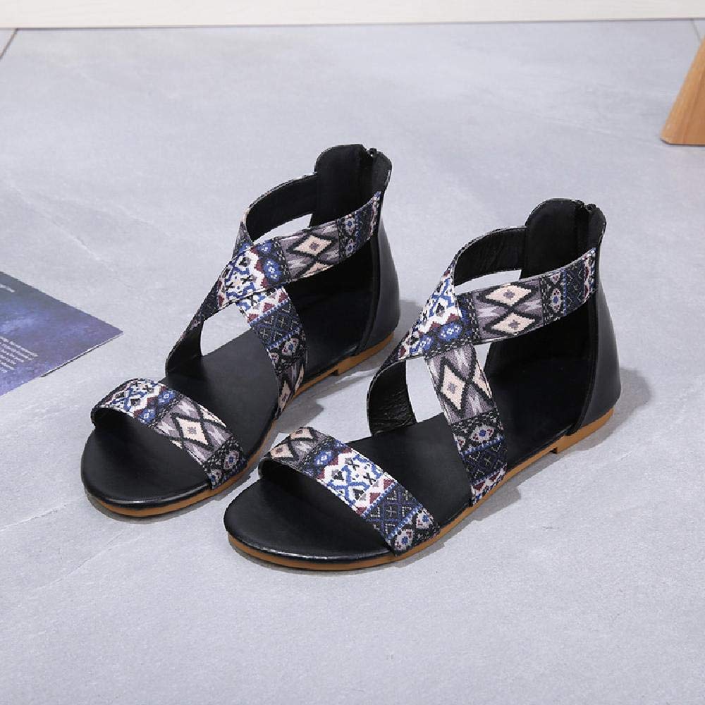 sandali da donna neri con cinturino posteriore e punta aperta - design