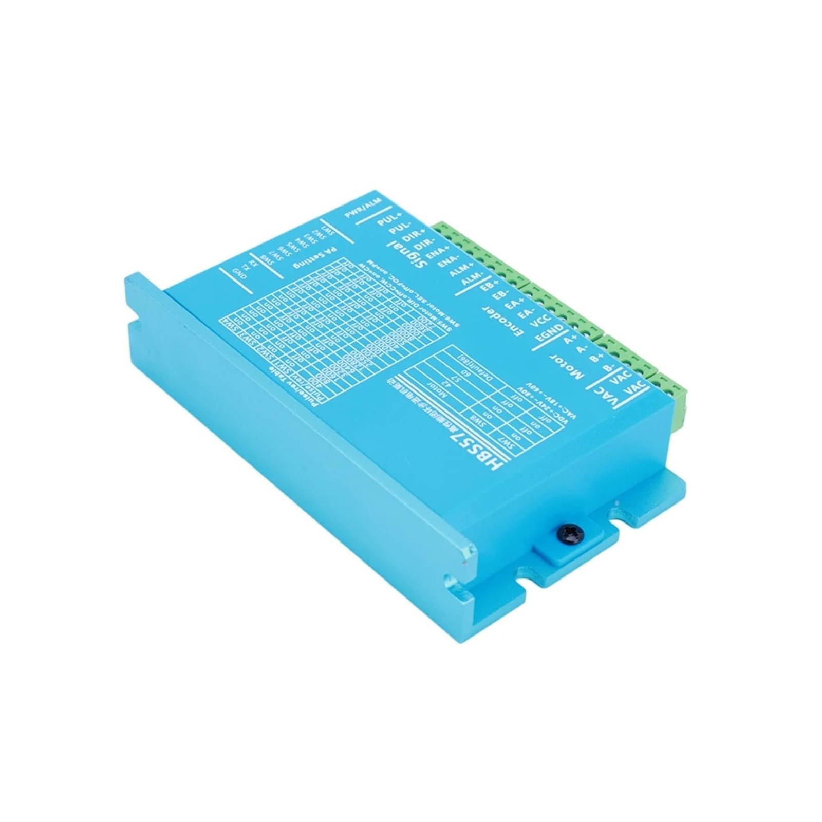 EKFBQBGW HBS57 Hybrid Servo electronic starter Driver 0-200kHz Step electronic starter Driver AC20-80V/DC24-70V Encoder 1000 Lines 2-Phase for Nema23/Nema24 electronic starter
