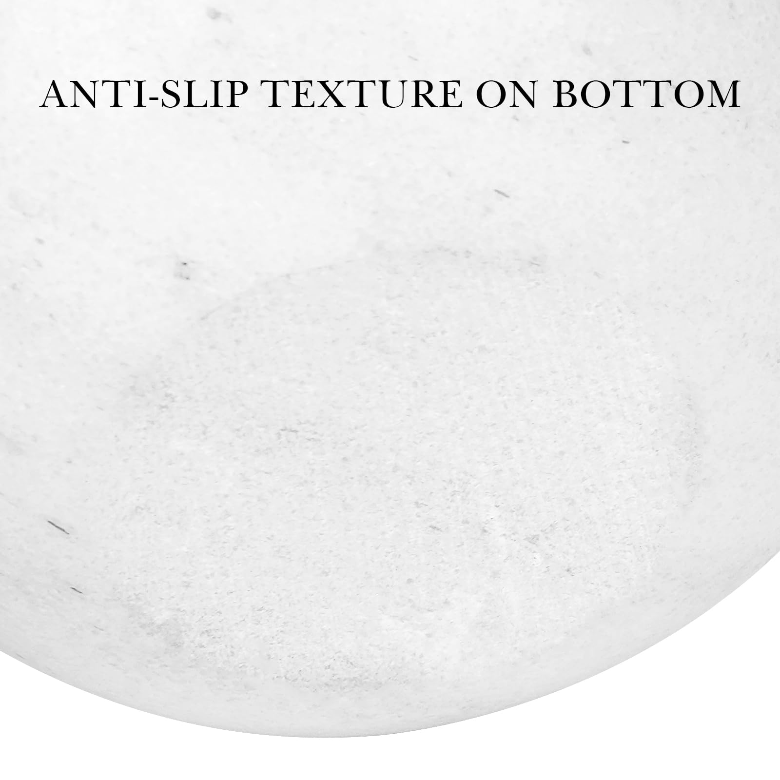 Linkidea Tazón de afeitar de mármol, taza de espuma de piedra natural con interior texturizado para una espuma rica, taza para afeitar que retiene el calor (Blanco)