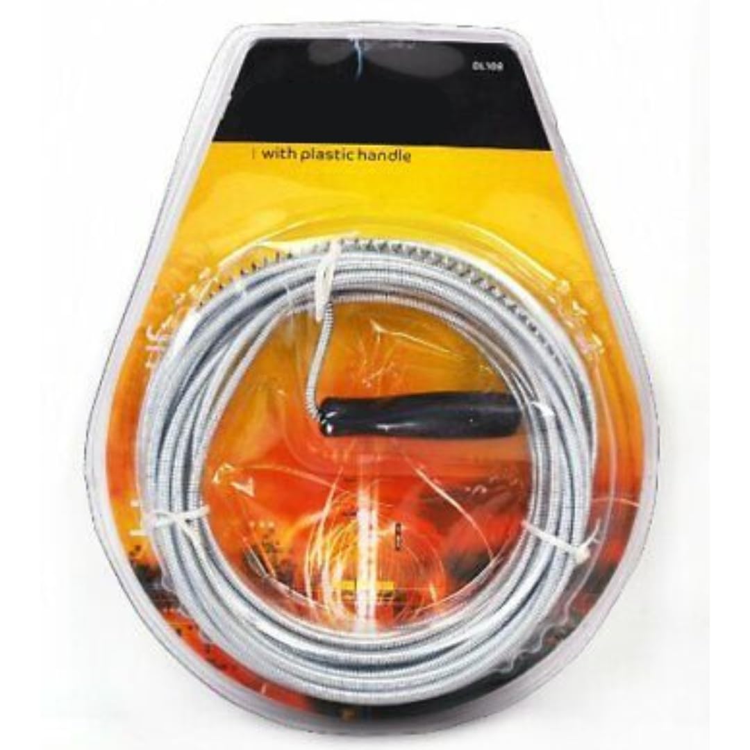 Jawsons™ Flexible Spring Wire Sink & Drain Cleaner | Effectively removes Clogs and Debris from Sinks, tubs, Showers, and Pipes (5 Meter)