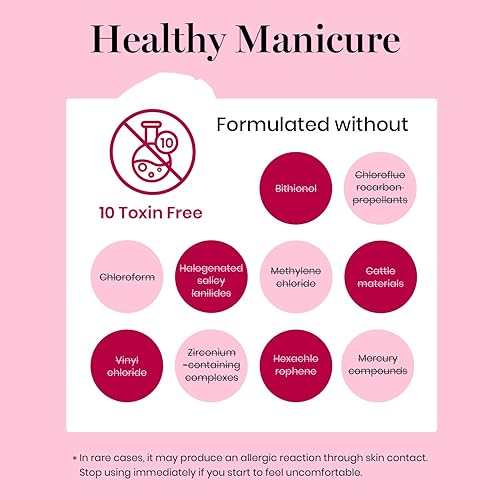 Miniatura 6 de Beetles - Esmalte de uñas de gel, 6 colores, nude, rosa, rojo, brillantina, blanco, negro, rosa, dorado, colección Queen of Hearts, lámpara UV