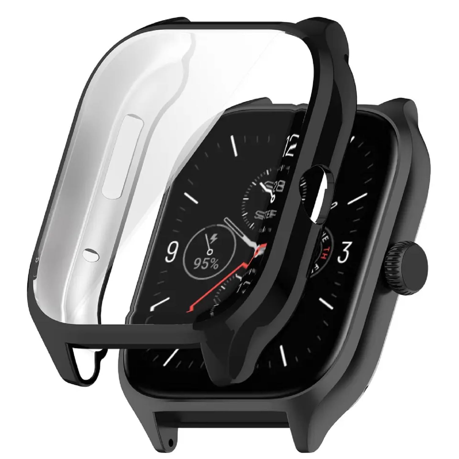 M.G.R.J® Silicone Soft Electroplated TPU Screen Protective Case Cover for Amazfit GTS 4 Smart Watch (Flexible|Black) (B0C89S5YJD) Amazon Price History, Amazon Price Tracker