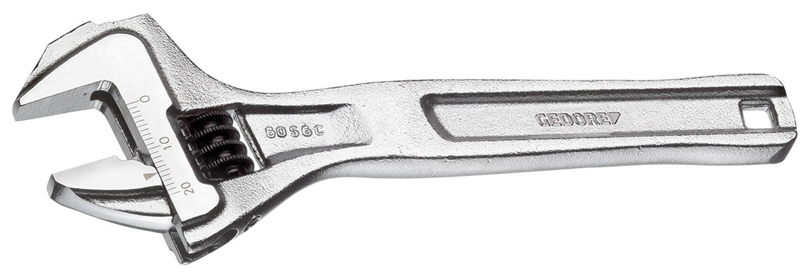 GEDORESingle open-ended adjustable spanner, AF 20 mm (25/32"), Scale, Phosphated, Plastic grip, 60 S 6 C