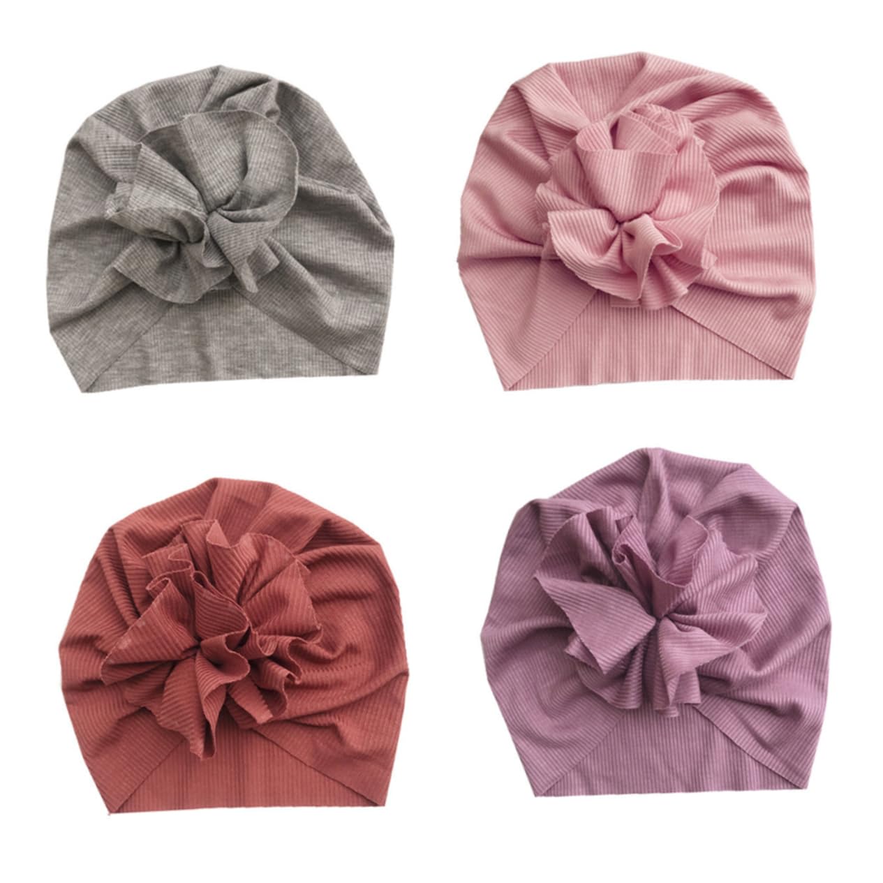 BESTYASH 12piezas Gorro Beanie Creativo Lazo Floral para Bebés Conjunto De Accesorios Adorables para Infantes De Años y Transpirable