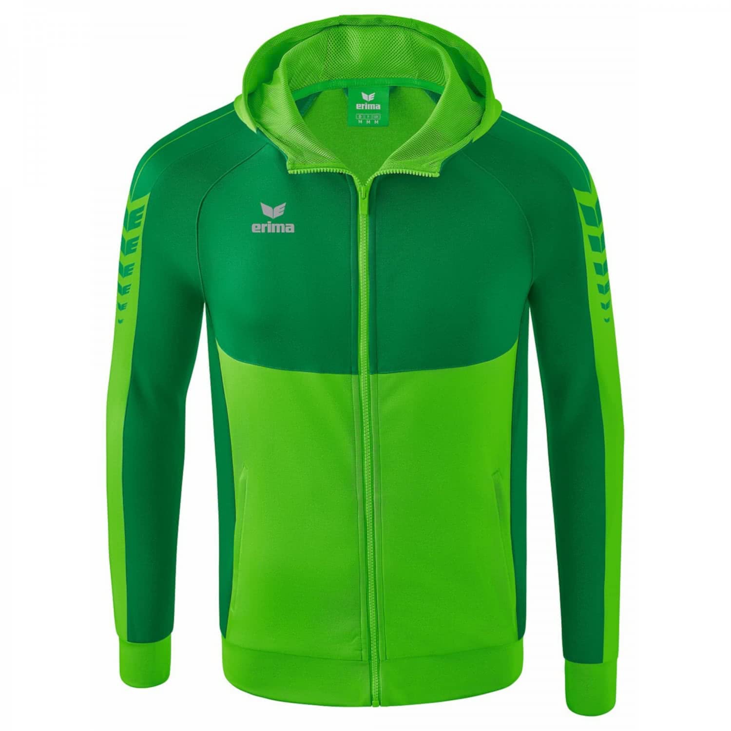 Erima Men's Six Wings Training Jacket with Hood, Green, XL