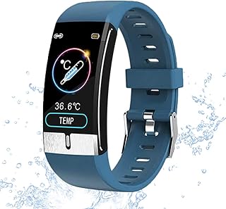 Zeerkeers ECG+PPG Fitness Tracker IP68 Waterproof Activity Trackers Health Exercise Watch with Heart Rate and Sleep Monitor, Smart Band Calorie Counter, Step Counter, Pedometer for Men Women (blue)
