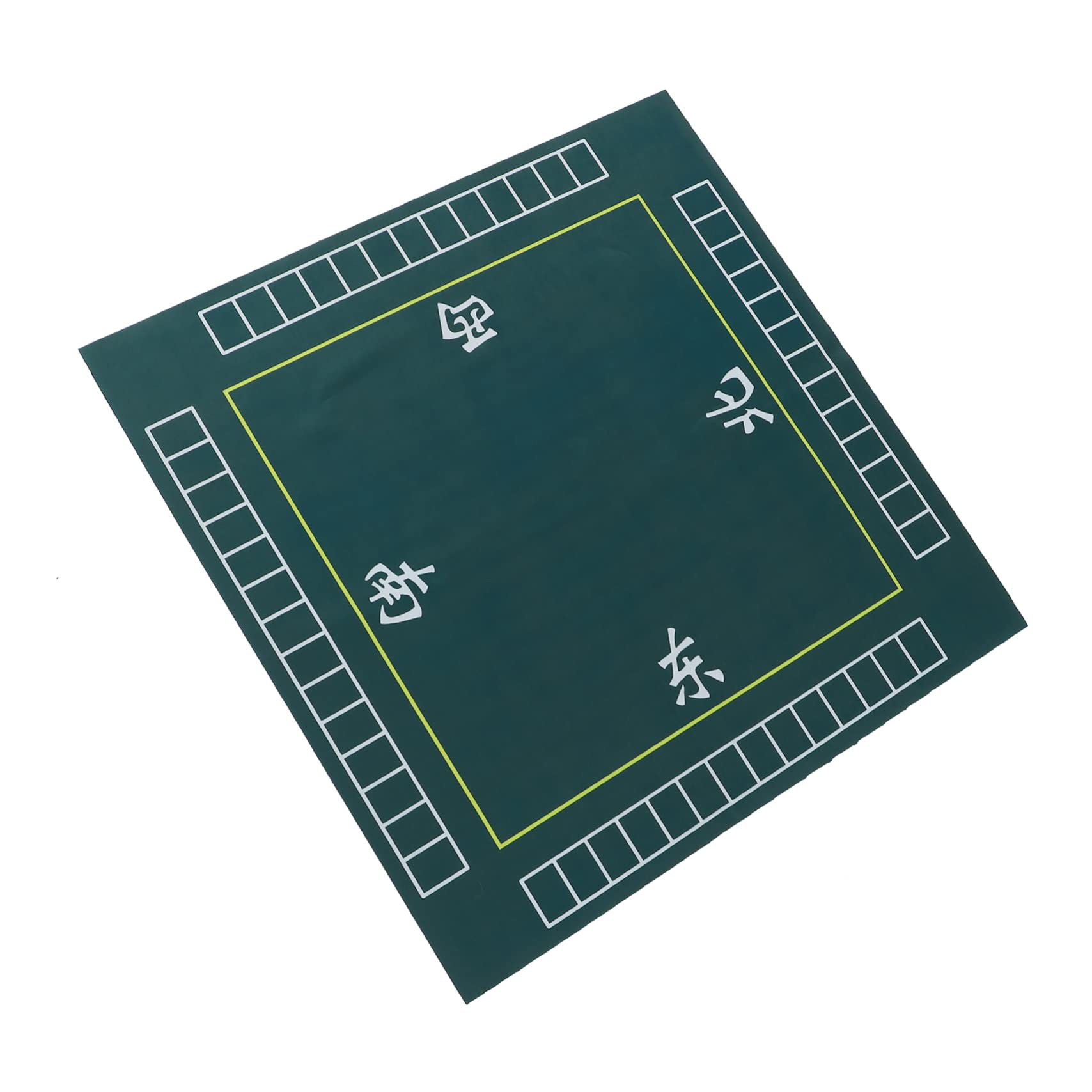 Gatuida Tappetino Protezione Duratura e Design Antiscivolo Quadrato Verde in Poliestere e Gomma Mahjong per Tavoli da Gioco e Carte