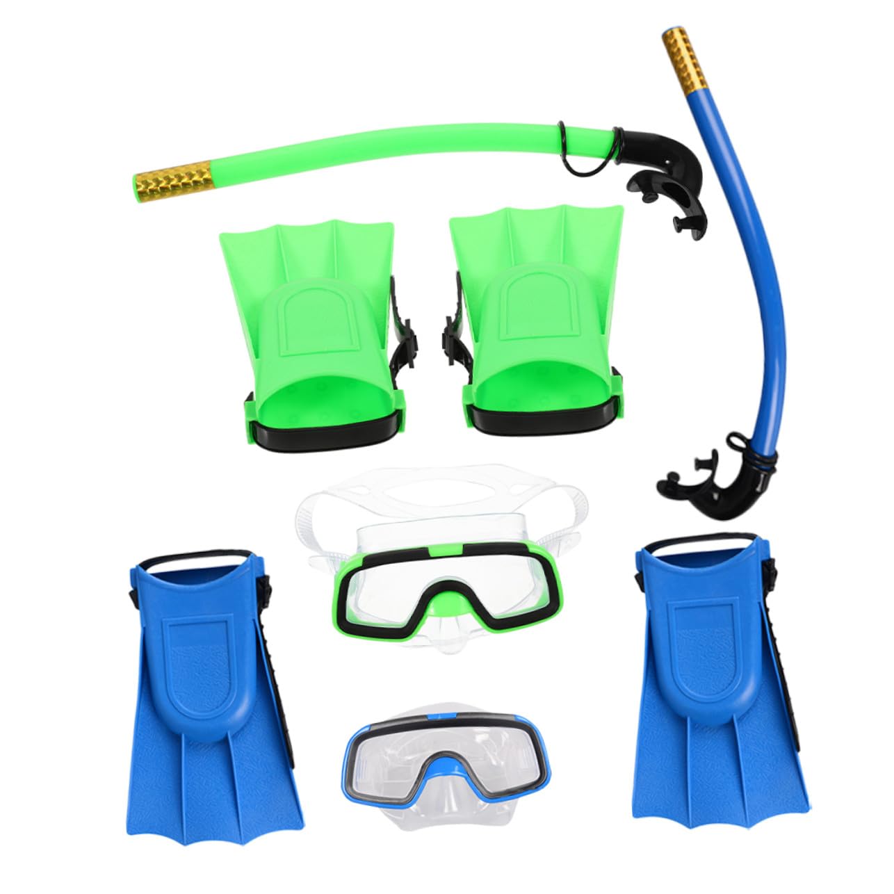 Alipis Gafas De Buceo para Snorkel Compacto y Ligero Incluye Aletas Cortas para Nadar y Máscara De Snorkel para Equipo De para Principiantes